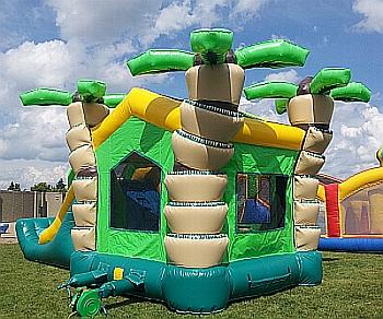 Palm tree bouncy castle
